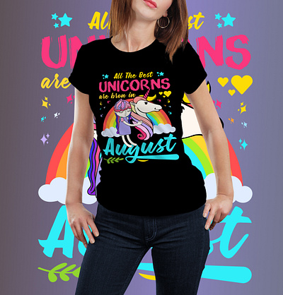 unicorn t-shirt design 0ne horn design graphic design illustration logo love t shirt tshirt tshirtdesign unicorn vector