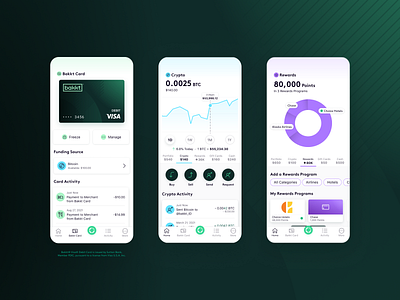 Paloma x Bakkt UX/UI app design mobile ui ux