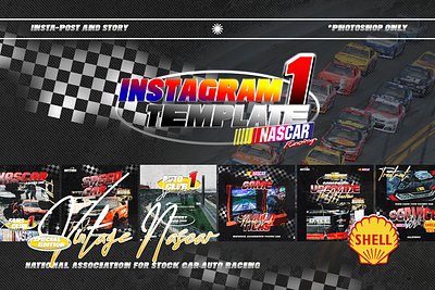 Vintage Nascar 80s asset brand instagram product design retro social media twitter vintage