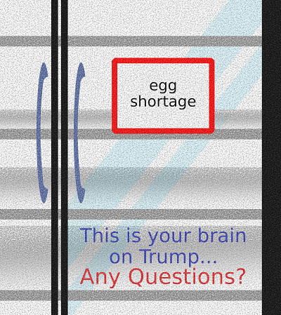 This is your brain... any questions doodle illustration noise shunte88 thgis your brain on trump... this your brain vector