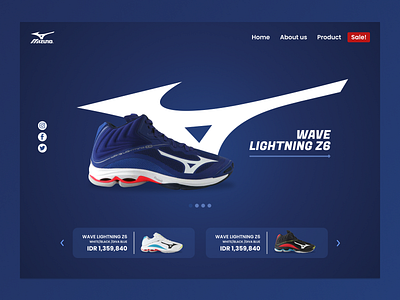 Mizuno Web Design mizuno shoes ui ux web design