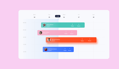 Time schedule colorful figma ui redesign schedule schedule time ui ux