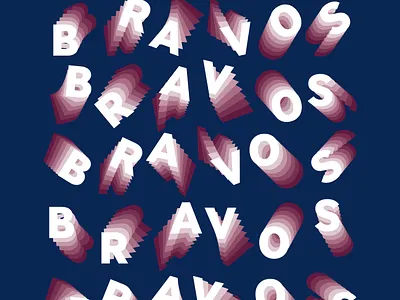 The Bravos atl atlanta baseball braves graphic design typography