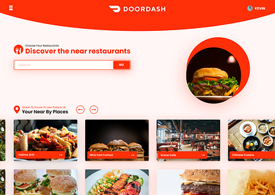 DOORDASH WEB DESIGN 3d animation design graphic design illustration logo motion graphics ui ui design uidesign ux ux design