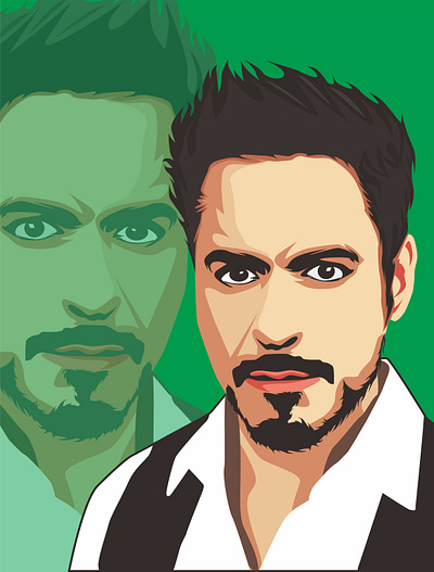 Robert Downy Jr Simple Vector branding logo