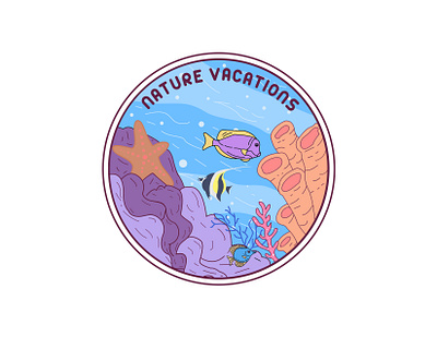 Nature Vacations branding graphic design logo