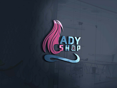 There are a lady shop logo design. branding design graphic design icon illustration illustrator latter logo typography