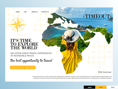 Travel Landing Page UI color palette design landing page travel ui uiux website