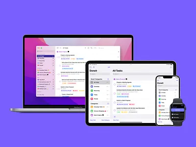 Doneit 2.0 design digital design ios app ios app design ios app ui ipados app macos app native design product design ui ui design uiux ux watchos app