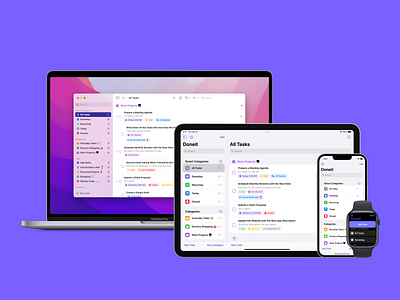 Doneit 2.0 design digital design ios app ios app design ios app ui ipados app macos app native design product design ui ui design uiux ux watchos app