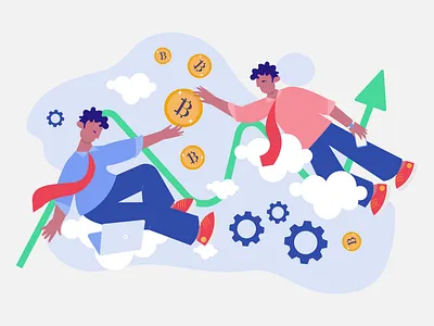 Cryptocurrency purchasing concept illustration 2d character cryptocurrency design flat graphic design illustration vector
