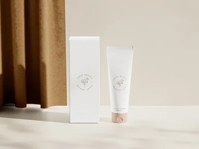 Cosmetic Tube Mockup beuaty cosmetic graphic design makeup mockup packaging product skincare tube