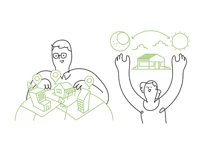 Outline illustrations business clean delivery design flat fun getillustration illustration illustrations line minimal one line outline people stroke vector