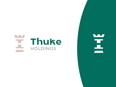 Thuke Holdings Logo branding chess construction corporate design identity illustration logo south africa th