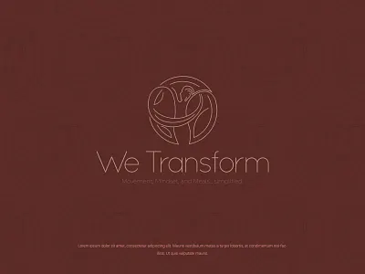 We Transform colors design illustration logo minimal modern vector