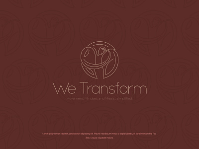 We Transform colors design illustration logo minimal modern vector