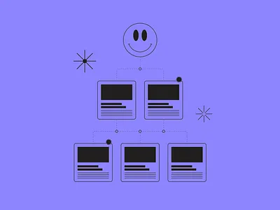Hierarchy / structure illustration from Tokyo Illustrations 3.0 character design digital hierarchy illustration interface kapustin linear outline smile structure uitokyo vector