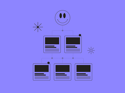 Hierarchy / structure illustration from Tokyo Illustrations 3.0 character design digital hierarchy illustration interface kapustin linear outline smile structure uitokyo vector