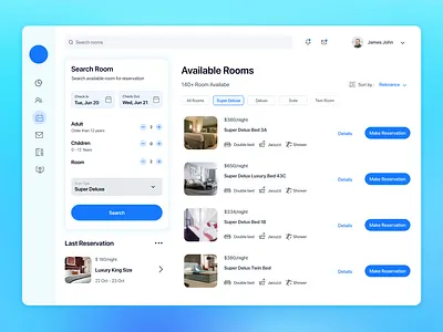 Hotel Booking Dashboard adobe xd adult booking child dashboard dubai holidays hotel ix luxury premium room uae ui