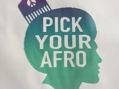 Pick your fro screenprint africanamerican blackartists graphicdesign illustration screenprint