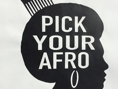 Pick your afro screenprint branding graphicdesign logo screenprint