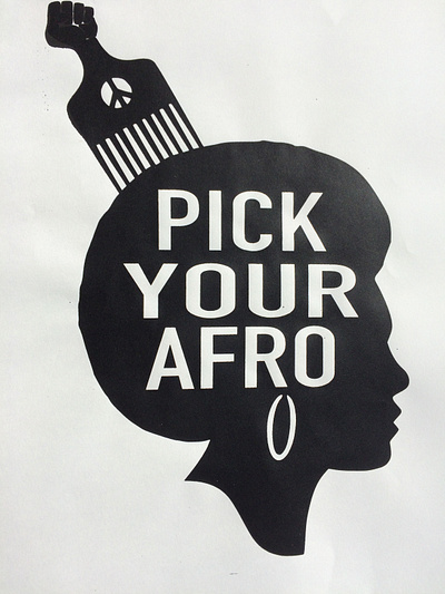 Pick your afro screenprint branding graphicdesign logo screenprint