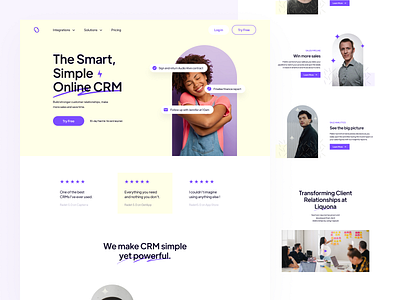 Capsule Landing Page app branding clean graphic design logo typography ui web website