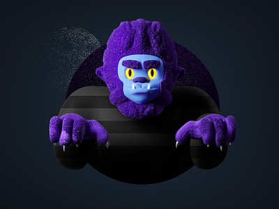 Werewolf 🎃 3d 80s c4d character coronarender halloween illustration werewolf