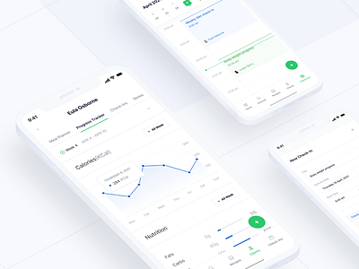 Meal Planner — Check-ins Mobile Responsive View app calendar calendar app clean daily ui dashboard date picker design diet app ios meal meal planner minimal mobile recipe app tasks web web app