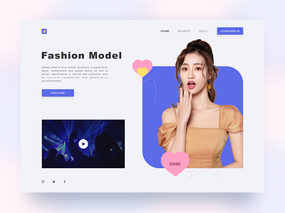 Fashion Model sketch ui