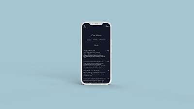 Sleek & Minimal Web Design for Elegant Restaurant dark elegant menu mobile responsive design restaurant squarespace web web design