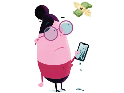 broken phone broken phone cash iphone money newspaper phone