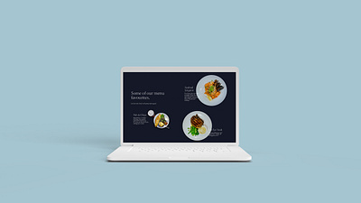 Stunning Flat Lay Section Design creative dark design elegant flat lay layout photography restaurant section design squarespace web design web experience