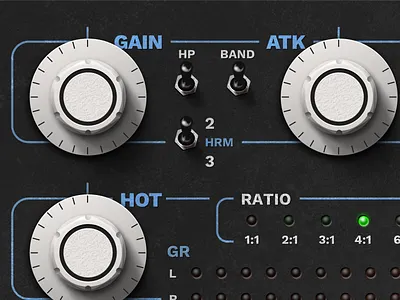 Guess the knobs audio plugin compressor daw desktop ui distortion music production ui vst vst plugin vst skin