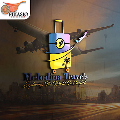 Melodina Travels (logo design) brand design branding design graphic design illustration logo logodesign ui ux vector