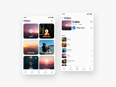 Music App - Video bestui design musicapp musicappdesign omariclam ui uidesign uiux ux videoapp videoplay