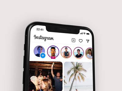 Instagram Feed Redesign Concept animation application card design concept design feed figma grid instagram instagram redesign interface mobile mobile design photo photos redesign social app ui ui design uiux