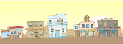 Western Background animation backgrounmd design illustration