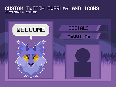 Lynx | Custom Twitch pack adobe illustration design illustration streaming pack twitch pack