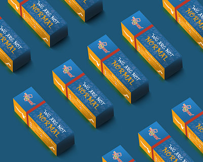Sandwich Box Packaging Mockup blue brand identity orange packaging packaging design resturant sandwich takeaway box