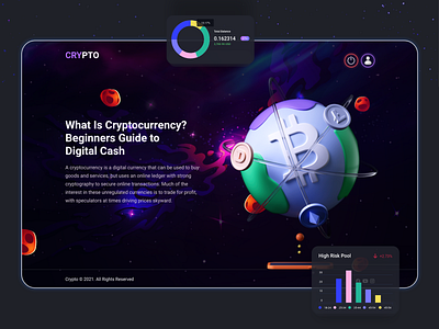 Cryptocurrency landing Page binance blockchain clean coin crypto crypto art crypto website cryptocurrency designer pakistan ethereum gradient landing landing page minimalist nft pakistan pakistan designer token ui ux