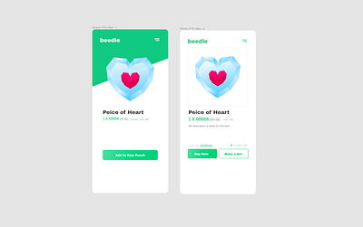 Mobile NFT View Concept graphic design ui ux vector