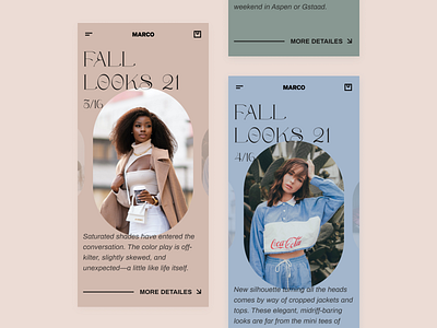 Fashion assistant brutalism clothes e commerce fashion ui