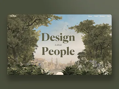 2021 Web Design Portfolio - Skylar Kitchen art graphic design green illustration interaction design logo minimal painting portfolio ui ux website