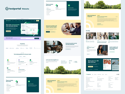 Testportal – Website Home Page branding design graphic design icons interface landing page marketing website product saas typography ui unikorns ux web web design website website design