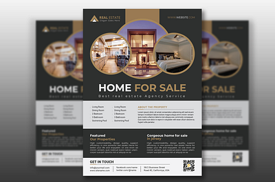 Corporate Real Estate Flyer Design advertisement advertising agency branding brochure business business brochure business flyer creative design design flyer graphic design illustration logo