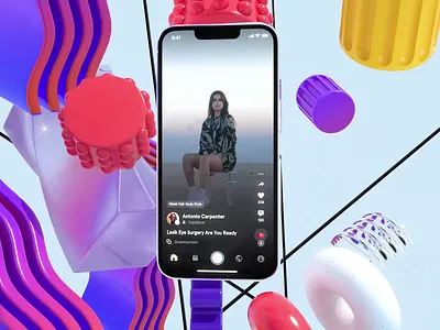 Octi.tv Menu 3d animation graphic design interface ios iphone mobile motion graphics shop shoping social spotify ui video