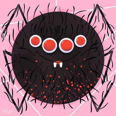 Madame Spider Costume black costume digital art halloween illustration personal work spider spooky