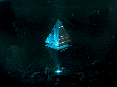 ETH100-#045 3d 3dart abstract adventure blender eth ethereum find icon illustration nft wantline