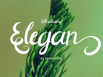 Elegan FREE FONT illustrationaday